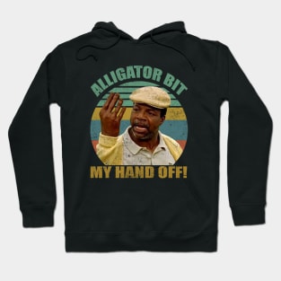 Alligator Bit My Hand Off! 90s Hoodie